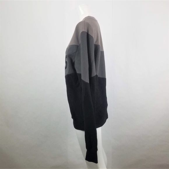 The Style Club Colorblock Womens Sweatshirt JR Med GXG Gray Embroidered - Picture 3 of 7